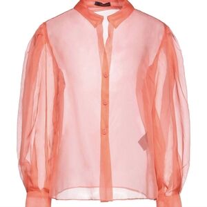 Hanita Couture Coral 100% silk top